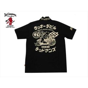 TEDMAN テッドマン エフ商会 tシャツ メンズ 襟付き ポロシャツ ラッキーデビルテッドマン半袖ポロシャツ TEDMAN テッドマン TMSP-700