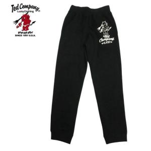 テッドマン TEDMAN・エフ商会 スウェットパンツ TSP-04 "TEDMAN'S SWEAT PANTS" 裏起毛スウェットパンツ ブラック｜bros-clothing