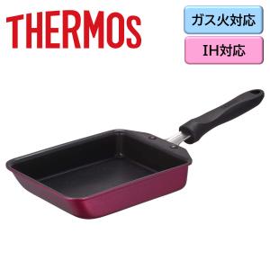 サーモス IH対応 デュラブルシリーズ 卵焼き フライパン 13×18.5cm KFF-013E zzz