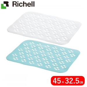 リッチェル シェリー ゴム製シンクマット クローバー柄 45×32.5cm