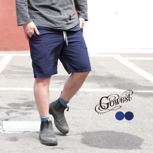 GOWEST ゴーウエスト E.G SHORTS / INDIGO SEERSUCKER