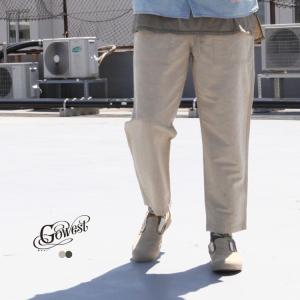 GOWEST ゴーウエスト go west パンツ ボトムス BAKERS BANQUET PANTS / HIGH COUNT TYPEWRITER CLOTH -NATURAL WASHER-｜brownfloor