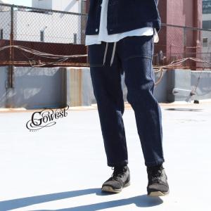 GOWEST go west ゴーウエスト ボトムス パンツ BAKERS BANQUET PANTS / Washed Loose Drill Denim｜brownfloor
