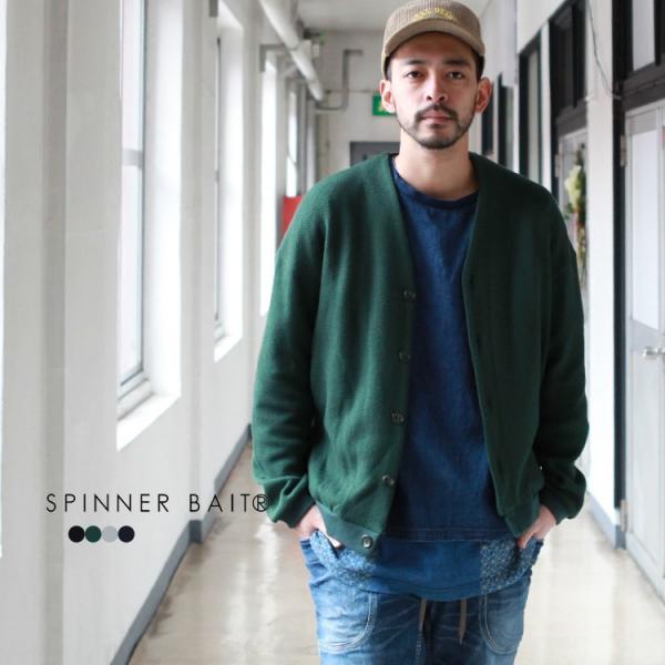 スピナーベイト Spinner Bait トップス カーディガン Vネック カーディガン ローゲージ...