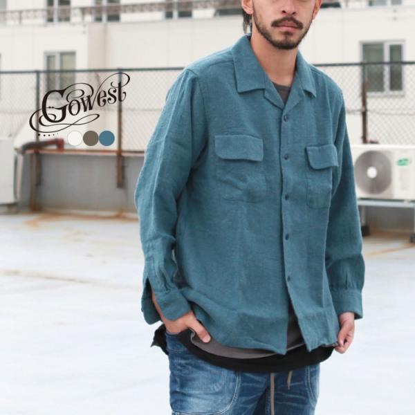 GOWEST ゴーウエスト OUT OF BORDER SHIRTS / L/W VIYELLA N...