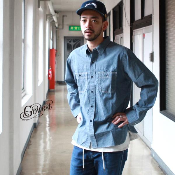 GOWEST ゴーウエスト go west トップス シャツ BASIC WORK SHIRTS /...