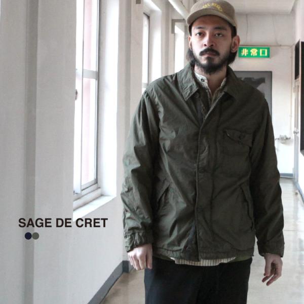 サージュデクレ SAGE DE CRET アウター ジャケット ストレッチブロード ミリタリージャケ...