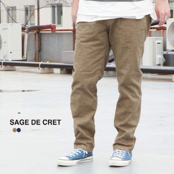 サージュデクレ SAGE DE CRET パンツ ボトムス C/Lヘビーツイル テーパードパンツ