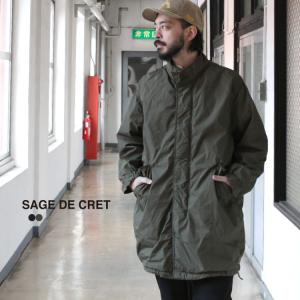 サージュデクレ SAGE DE CRET アウター コート ストレッチブロード ミリタリーコート