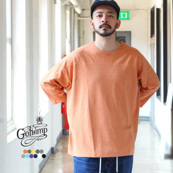 ゴーヘンプ GO HEMP gohemp トップス Tシャツ WIDE FOOTBALL TEE /...