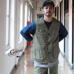 GOWEST go west ゴーウエスト トップス ベスト UNBURNING VEST / BURBERRY CLOTH -PROBAN_ FINISHED｜brownfloor