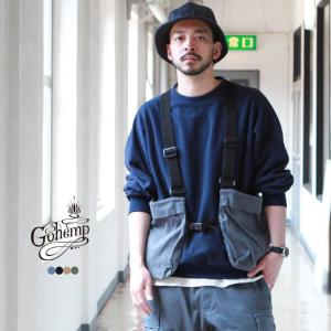 ゴーヘンプ GO HEMP gohemp ベスト TRAVEL CARGO VEST / H/C/RP CLOTH｜brownfloor