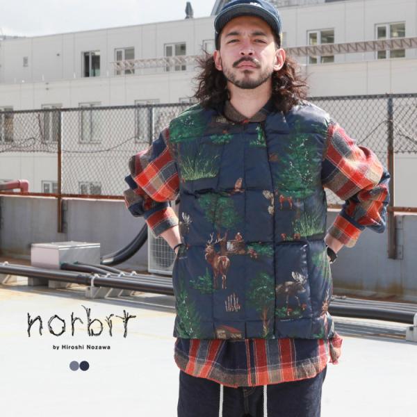 ノービット norbit アウター ダウンベスト Ventilation Side Slit Inn...