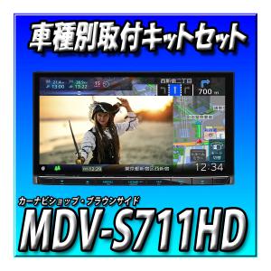 楽ナビ ランディ(90系・R4/8〜R8/1)専用 AVIC-RL522 + 取付配線キット