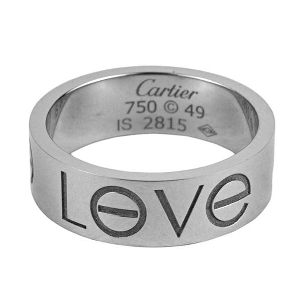 並行輸入 カルティエ リング LOVE Ring ラブリング（ラブロゴ）WG #49 特価 B408...