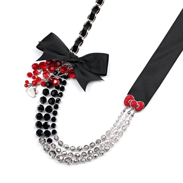 並行輸入 スワロフスキー ネックレス  1120589 シルバー+ブラック 黒 爆買