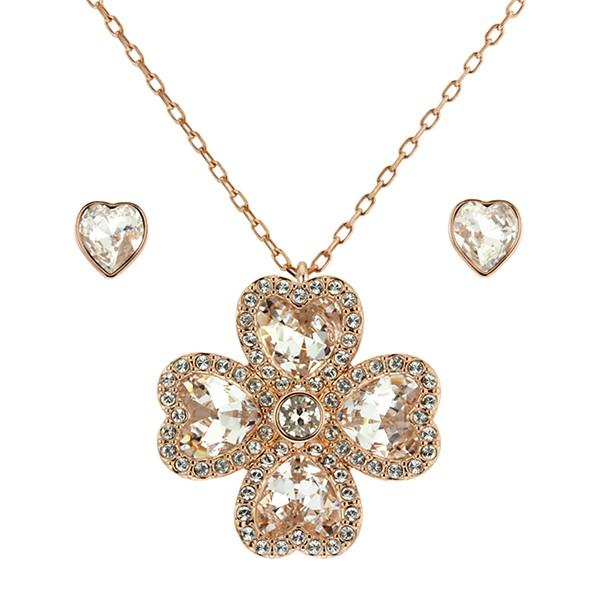 並行輸入 スワロフスキー ネックレス DEARY セット 5231359 ローズゴールド/クリア 爆...