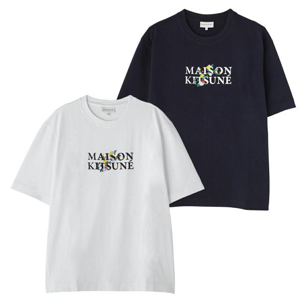 メゾン キツネ Tシャツ MAISON KITSUNE フラワーズ LM00115KJ0119