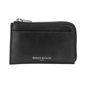 Maison 財布 BLACK MAISON KITSUNE 並行輸入 メゾン キツネ 2つ折り財布 スクエア