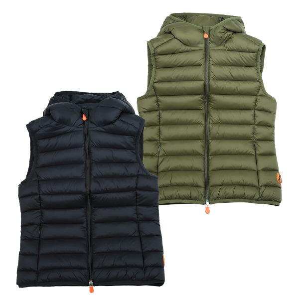 並行輸入 セーブ ザ ダック 中綿ベスト SAVE THE DUCK セシリア D80380W GI...