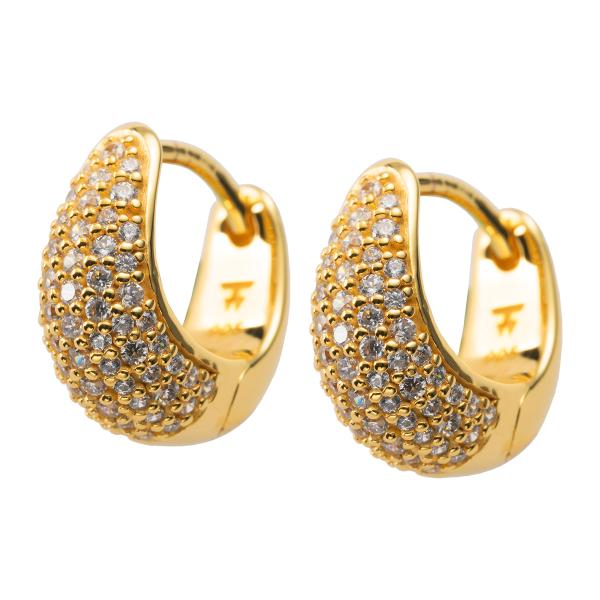 並行輸入 トムウッド ピアス TOMWOOD アイス ハギー パヴェ E33IHCZ01S9259K...