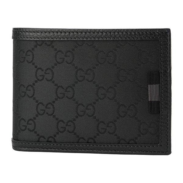 並行輸入 グッチ 2つ折り財布 ブラック 黒 GUCCI 217044 G1XWN 8615 爆買