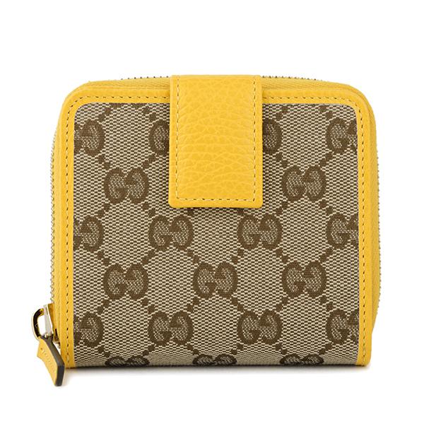 並行輸入 グッチ 2つ折り財布 イエロー 黄 GUCCI 346056 KY9LG 9781 爆買