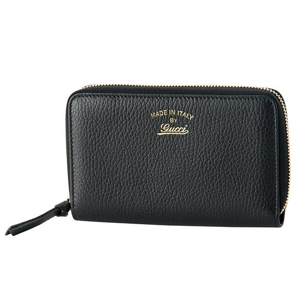 並行輸入 グッチ 2つ折り財布 アウトレット スウィング 354497 CAO0G 1000 ブラッ...