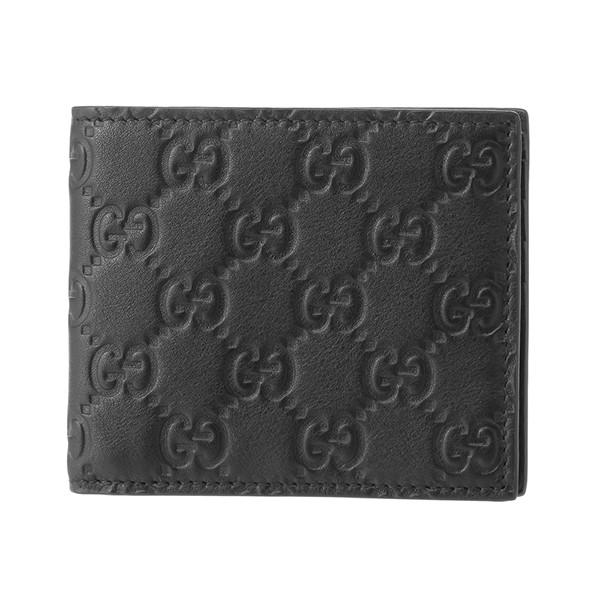 並行輸入 グッチ 2つ折り財布 アウトレットグッチ シマ 365466 A0V1R 1000 黒 ブ...