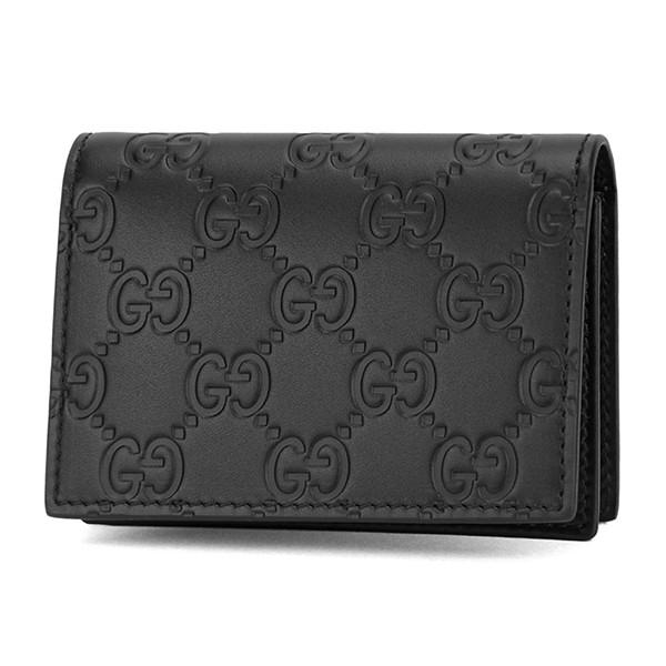 並行輸入 グッチ カードケース アウトレット グッチシマ 406694 CWC1R 1000 ブラッ...