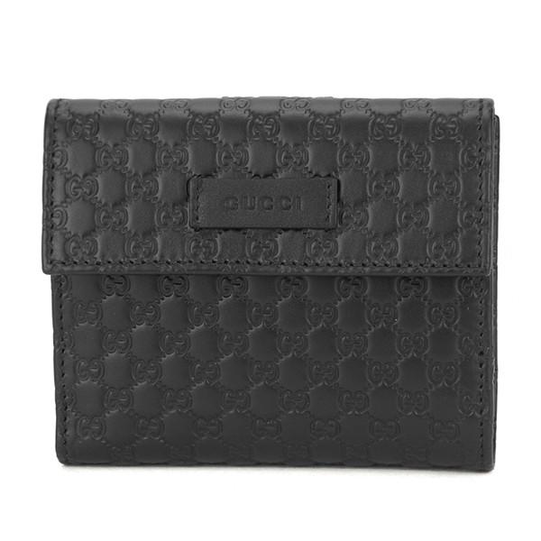 並行輸入 グッチ 2つ折り財布 ブラック 黒 GUCCI 464916 BMJ1G 1000 爆買