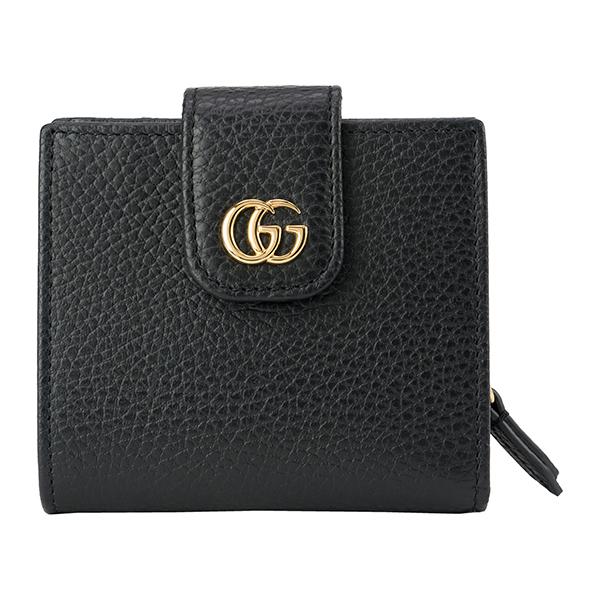 並行輸入 グッチ 2つ折り財布 ブラック 黒 GUCCI 523193 CAO0G 1000 爆買