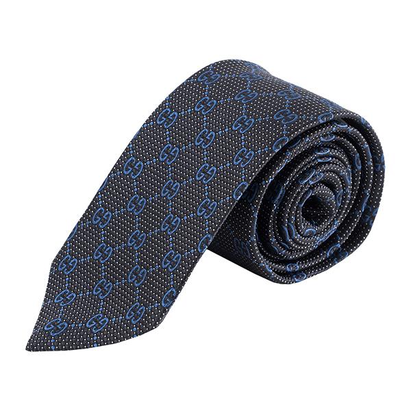 並行輸入 グッチ ネクタイ GUCCI GGパターン 408865 4E002 4268メンズ ネイ...