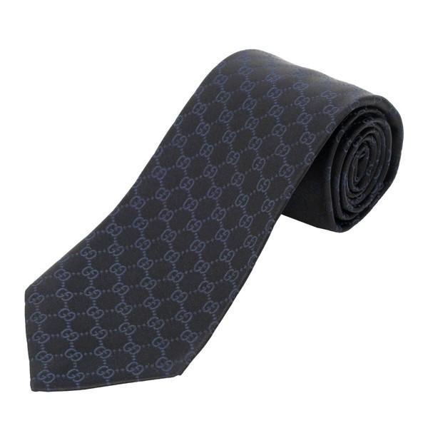 並行輸入 グッチ ネクタイ GUCCI GGパターン 456520 4B002 1068メンズ ブラ...