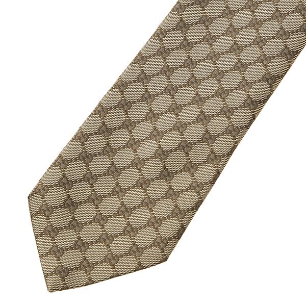 並行輸入 グッチ ネクタイ GUCCI GGパターン 456522 4B002 9700メンズ ベー...