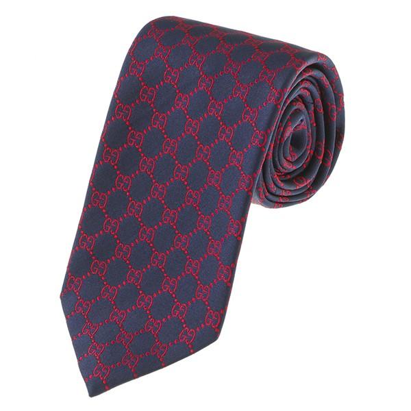 並行輸入 グッチ ネクタイ GUCCI  456524 4174メンズ ネイビー 紺 爆買