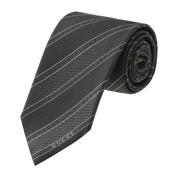 並行輸入 グッチ ネクタイ GUCCI  499694 4B002 1000メンズ ブラック 黒