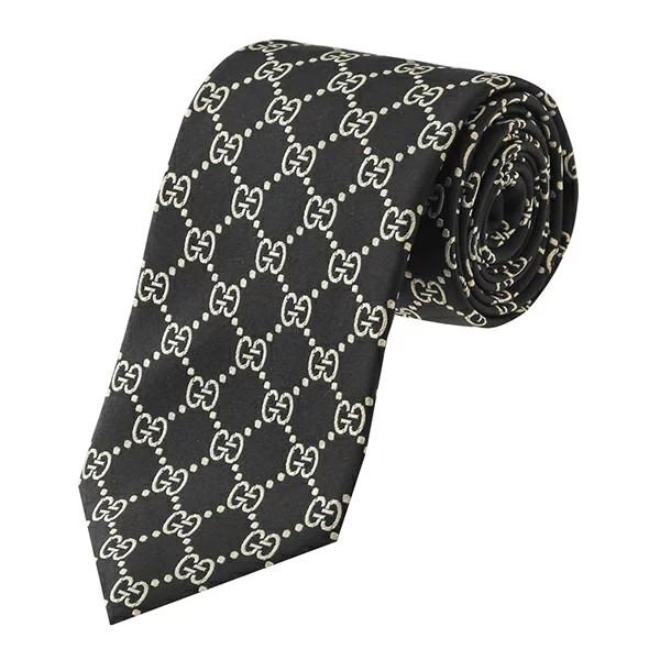 並行輸入 グッチ ネクタイ GUCCI GGパターン 499695 4B002 1079メンズ ブラ...