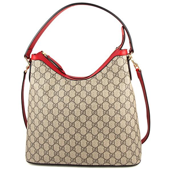 並行輸入 グッチ ハンドバッグ ホーボー 414930 KLQIG 9784 ベージュ/ブラウン/ハ...