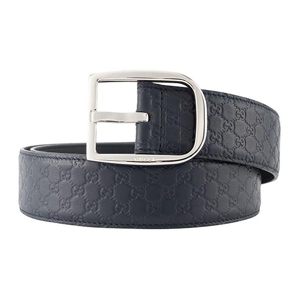 並行輸入 グッチ ベルト ネイビー GUCCI 449716 BMJ0N 4009 85CM 爆買