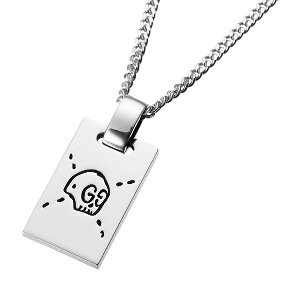 並行輸入 グッチ ネックレス GUCCI グッチゴースト 455315 J8400 0701ユニセッ...