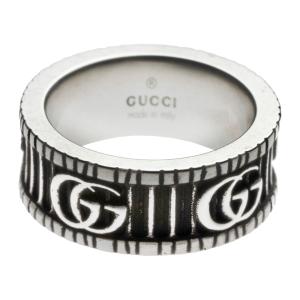 GUCCI グッチ 指輪 メンズ レディース リング ダブルG シルバー