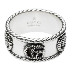 『最大5,000円OFFクーポン』グッチ リング GUCCI ダブルG 627729 J8400 0701｜ブランドストリートリング