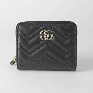 並行輸入 グッチ 2つ折り財布 GUCCI GGマーモント 813370 DTDHD 1000レディース ブラック 黒