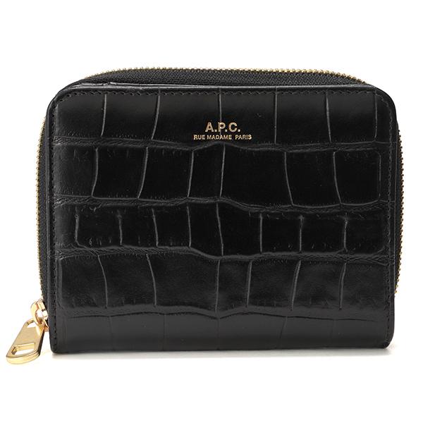 並行輸入 アーペーセー  2つ折り財布 エマニュエル PXBLJ F63029 LZZ ブラック 黒...