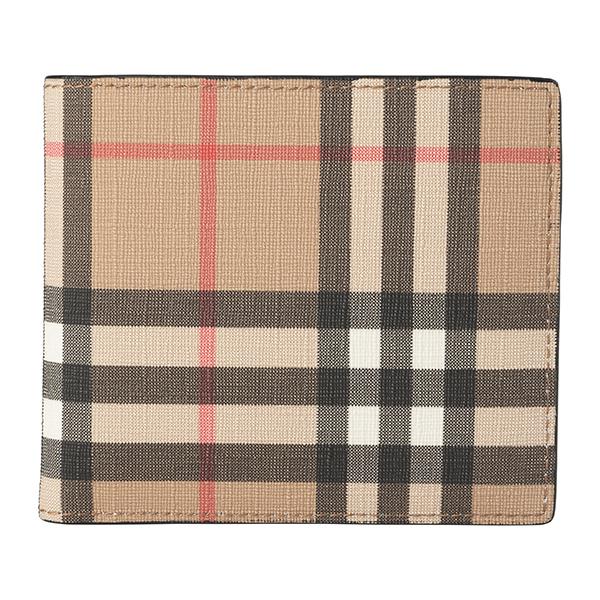 並行輸入 バーバリー  2つ折り財布 キャベンディッシュ 8016618 A7026 ベージュ 爆買