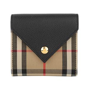 BURBERRY 並行輸入 バーバリー 2つ折り財布 チェック＆レザー