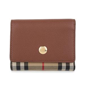 BURBERRY 並行輸入 バーバリー 2つ折り財布 チェック＆レザー
