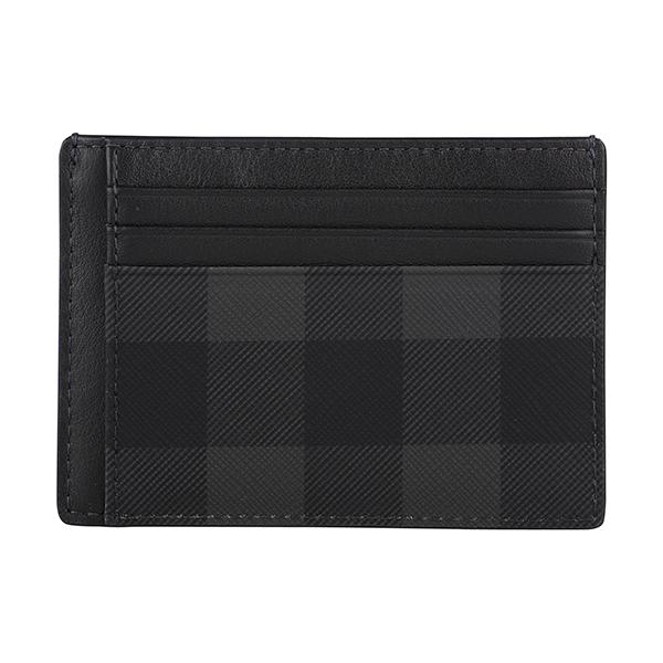 並行輸入 バーバリー カードケース BURBERRY チャコールチェック＆レザー 8056630 A...