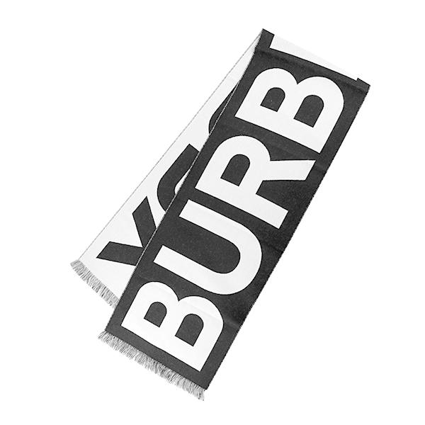 並行輸入 バーバリー  マフラー・ストール ロゴ 8035524 A1189 ブラック 黒 爆買